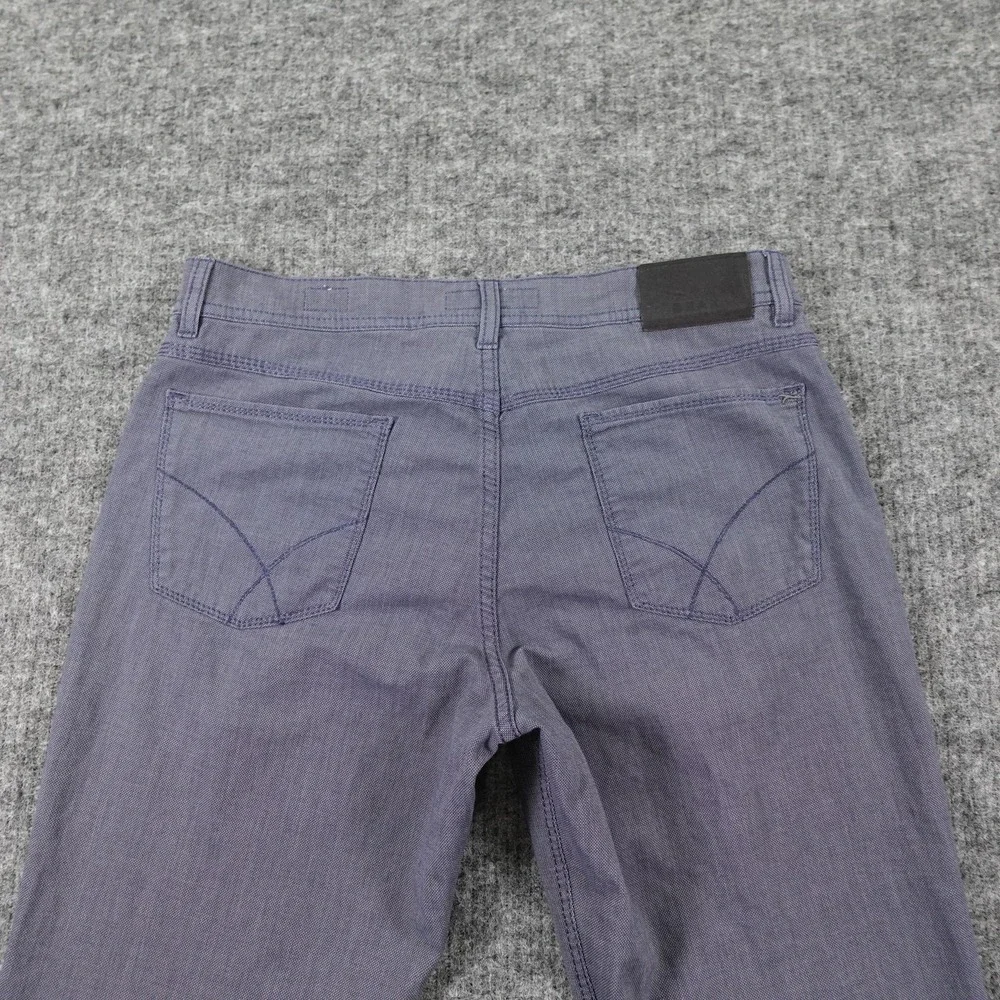 Brax Pants Mens 33x34 Gray Cooper Fancy Regular Fit Straight Leg Actual(31x27.5)
